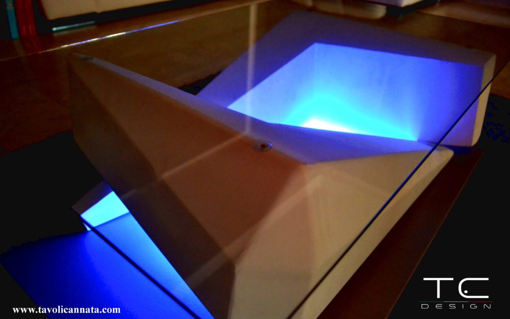 led lounge coffee table