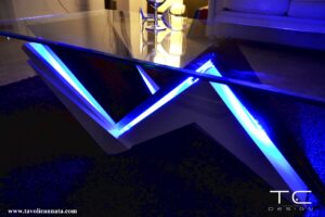 Table basse avec led